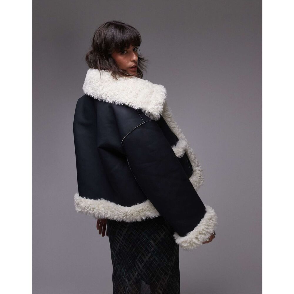 New Free People Kiki Sherpa Jacket Size S - Picture 5 of 11